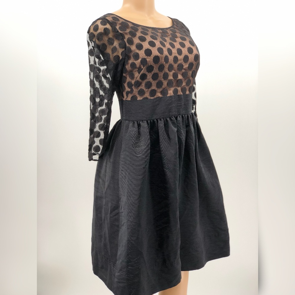 Eliza J Polka Dot Fit & Flare Cocktail Dress - Picture 5 of 8